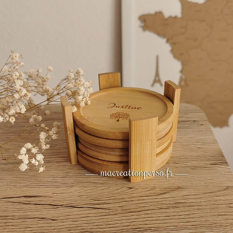 Sous verre chic personnalisé