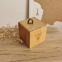 Boîte bambou texte gravé