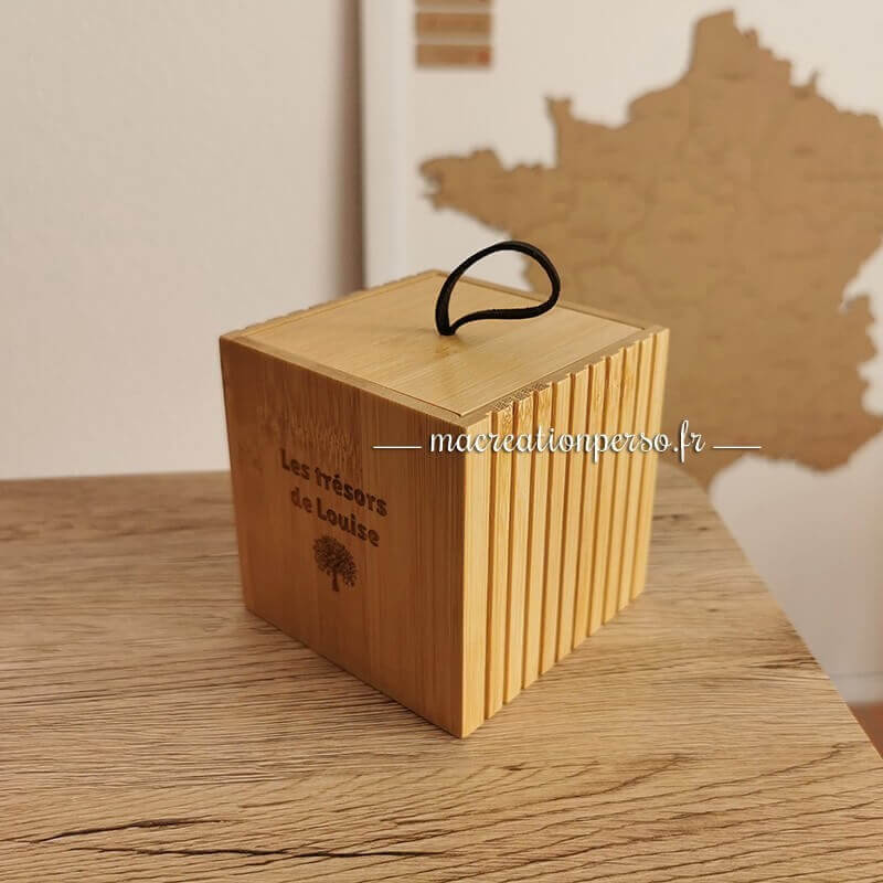 Boite de rangement coton tige 