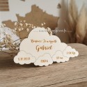 Cadeau naissance avec informations gravées