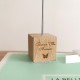 Porte photo à pince personnalisé avec cube en bois