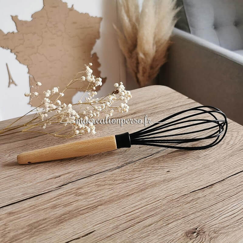 Fouet cuisine manche gravé