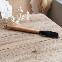 Pinceau alimentaire en silicone avec manche en bois personnalisé - macreationperso