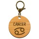 Porte-clé personnalisé signe astrologique Cancer mousqueton bronze