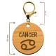 Dimensions porte-clé personnalisé signe astrologique Cancer