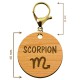 Dimensions porte-clé personnalisé signe astrologique Scorpion 