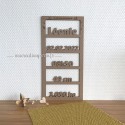 Cadeau de naissance en bois à personnaliser 