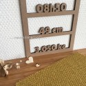 Cadre personnalisé naissance en bois à graver avec prénom