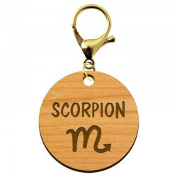 Porte-clé personnalisé signe astrologique Scorpion - macreationperso