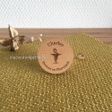Badge rond docteur en pharmacie en bois personnalisé - macreationperso