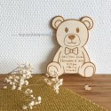 Carte de naissance petit ours