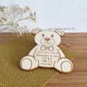 Carte annonce de naissance ours