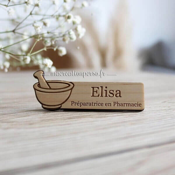 Badge Pharmacie préparatrice 