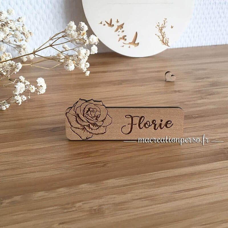 Badge personnalisable pour fleuriste
