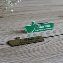 Badges vert et doré Préparatrice en pharmacie