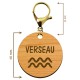Porte-clé personnalisé signe astrologique Verseau - macreationperso