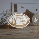 Faire part de naissance ballon de rugby 