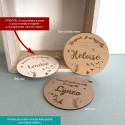 Trois cartes de naissance avec prénom