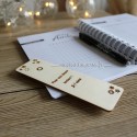 Marque page personnalisé en bois - Thème fleuri - 150 x 45 mm - macreationperso
