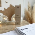 Marque page fête des pères en bois pur livre de poche