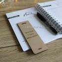 Marque page fête des pères personnalisable en bois