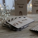 Cartes étapes grossesse en bois personnalisable avec animaux