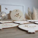  Carte étape bébé gravé