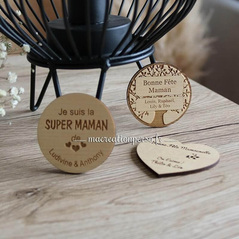 Magnet personnalisé arbre de vie Bonne Fête Maman