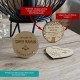 Lot de magnets en bois personnalisés pour les Mamans avec annotations