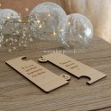 Marque page mariage demande personnalisée en bois