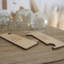 Marque page pour demande mariage personnalisable bois