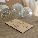 Marque-pages demande mariage personnalisée en bois vernis