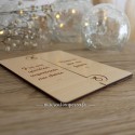 Marque pages mariage en bois puzzle personnalisé