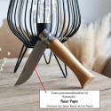 Couteau opinel personnalisé en chêne