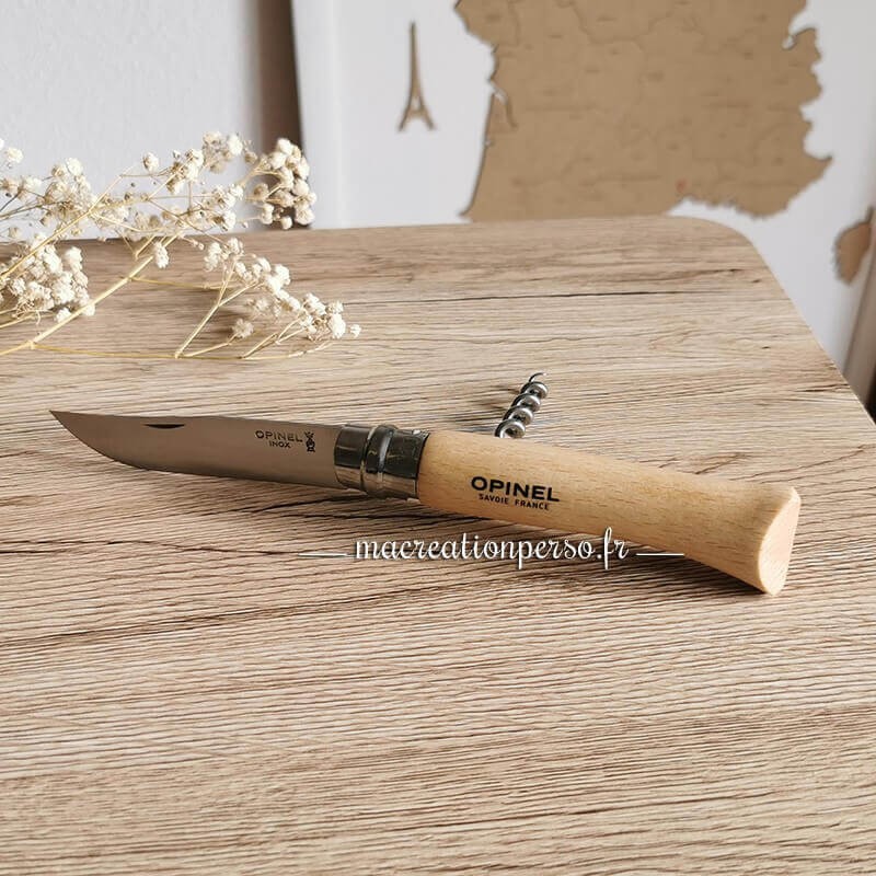 Couteau tire bouchon Opinel ouvert
