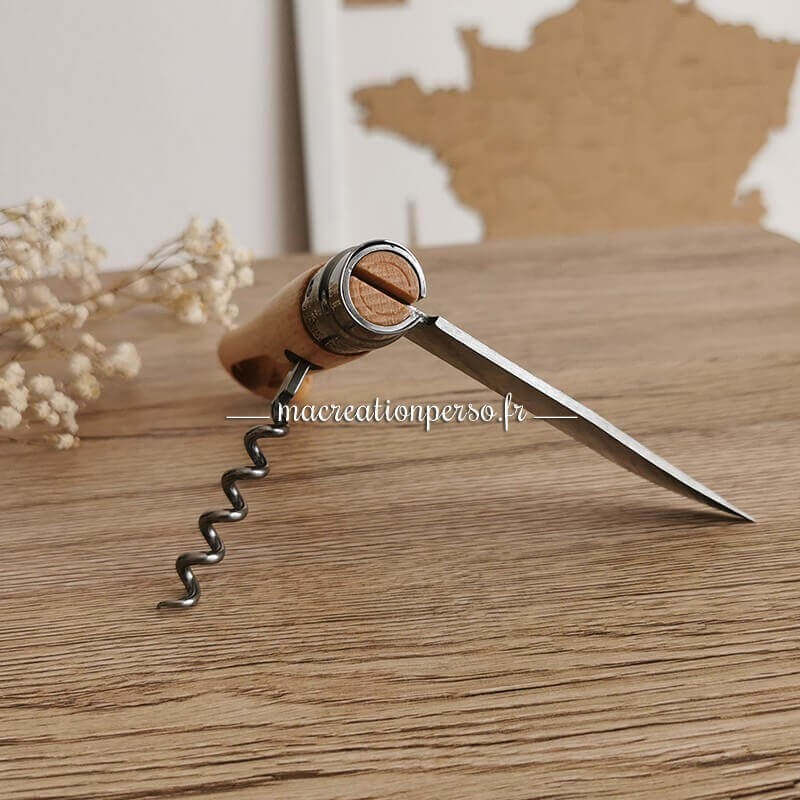 Tire-Bouchon OPINEL ouvert vue du dessus