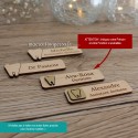 Lot de badge personnalisé en bois sur le thème dentiste