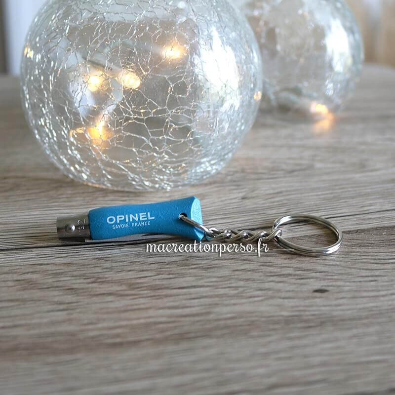Porte clés opinel couteau numéro 2 bleu 