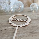 Cake topper personnalisé Prénom Louise