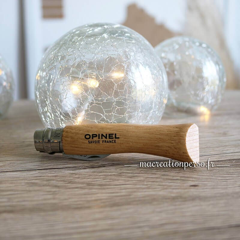Couteau à châtaigne opinel face avant manche en hêtre