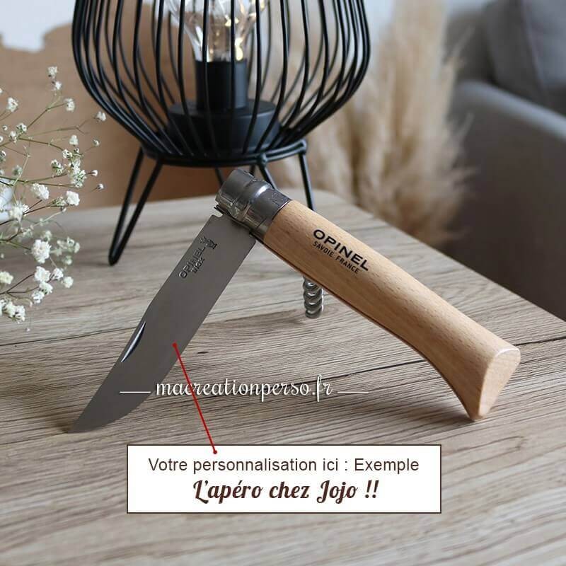 Tire-Bouchon OPINEL avec encadré de personnalisation