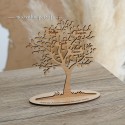Arbre de vie personnalisé avec Prénoms et support en bois