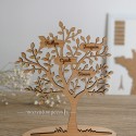 arbre de vie décoratif en bois et ses feuilles à personnaliser prénom