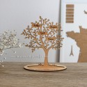 Décoration arbre de vie en bois vernis à personnaliser avec Prénoms