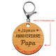 Porte-clé "Joyeux anniversaire Papa" prénoms à personnaliser - macreationperso