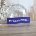 Plaque boite aux lettres à 1 ligne Mr Daniel HUGO