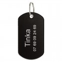 Médaille militaire  personnalisée noire  - 50 x 29 mm 