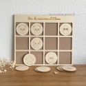 Jeu de mémoire en bois avec jeton sur le thème des animaux