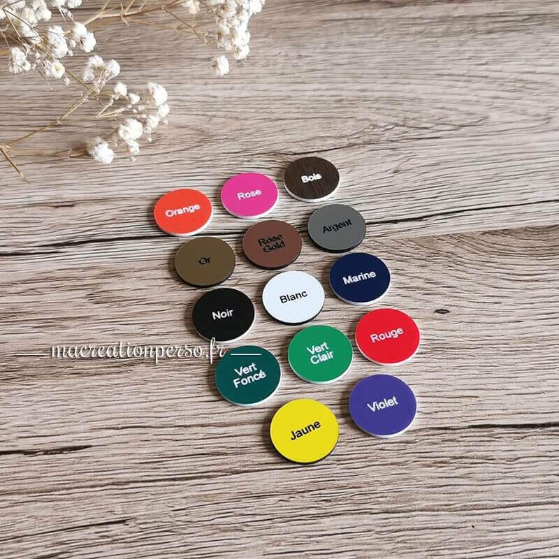 Choix de couleurs pour nos plaques personnalisées