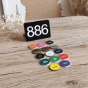 Plaque boite aux lettres noire à 3 chiffres et les coloris disponibles